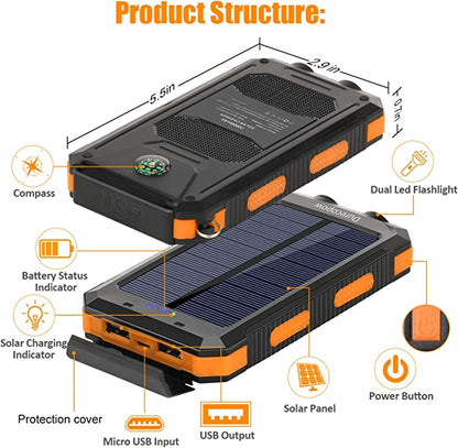 Cargador solar portátil al aire libre